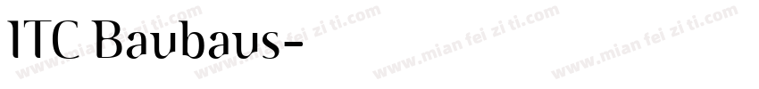 ITC Baubaus字体转换